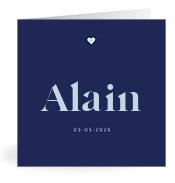 Geboortekaartje naam Alain j3