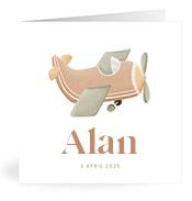 Geboortekaartje naam Alan j1