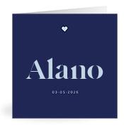 Geboortekaartje naam Alano j3