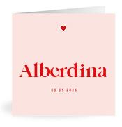 Geboortekaartje naam Alberdina m3