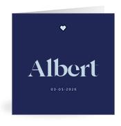 Geboortekaartje naam Albert j3