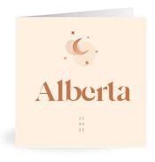 Geboortekaartje naam Alberta m1