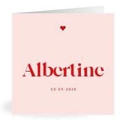 Geboortekaartje naam Albertine m3