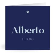Geboortekaartje naam Alberto j3