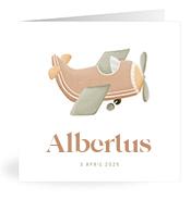 Geboortekaartje naam Albertus j1