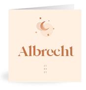 Geboortekaartje naam Albrecht m1