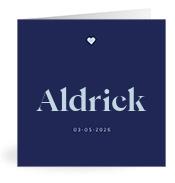 Geboortekaartje naam Aldrick j3