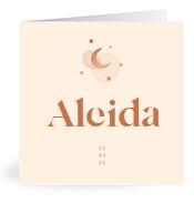 Geboortekaartje naam Aleida m1