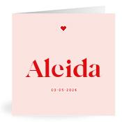 Geboortekaartje naam Aleida m3