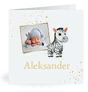 Geboortekaartje naam Aleksander j2