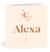 Geboortekaartje naam Alexa m1