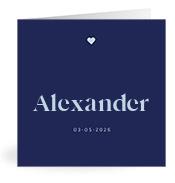 Geboortekaartje naam Alexander j3