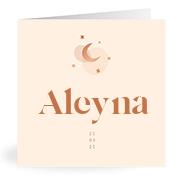 Geboortekaartje naam Aleyna m1