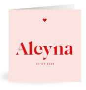 Geboortekaartje naam Aleyna m3
