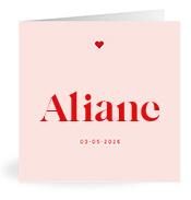 Geboortekaartje naam Aliane m3