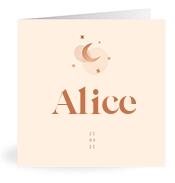 Geboortekaartje naam Alice m1