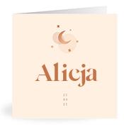 Geboortekaartje naam Alicja m1