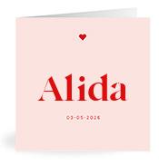 Geboortekaartje naam Alida m3