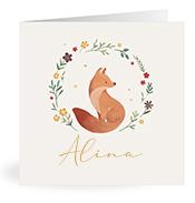 Geboortekaartje naam Alina m4