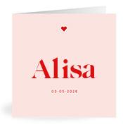 Geboortekaartje naam Alisa m3