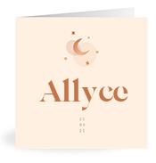 Geboortekaartje naam Allyce m1
