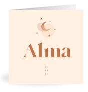 Geboortekaartje naam Alma m1