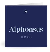 Geboortekaartje naam Alphonsus j3