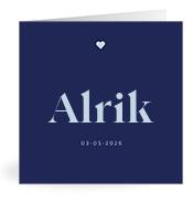 Geboortekaartje naam Alrik j3