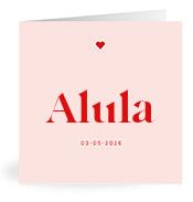 Geboortekaartje naam Alula m3