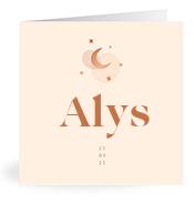 Geboortekaartje naam Alys m1