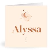 Geboortekaartje naam Alyssa m1