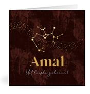 Geboortekaartje naam Amal u3