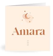Geboortekaartje naam Amara m1