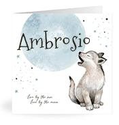 Geboortekaartje naam Ambrosio j4
