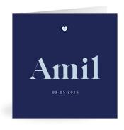 Geboortekaartje naam Amil j3