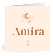 Geboortekaartje naam Amira m1