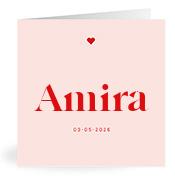 Geboortekaartje naam Amira m3