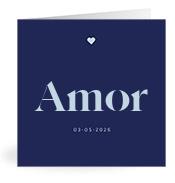 Geboortekaartje naam Amor j3