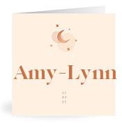 Geboortekaartje naam Amy-Lynn m1