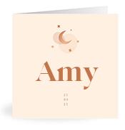 Geboortekaartje naam Amy m1