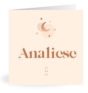 Geboortekaartje naam Analiese m1