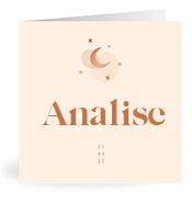 Geboortekaartje naam Analise m1