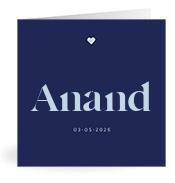 Geboortekaartje naam Anand j3