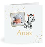 Geboortekaartje naam Anas j2