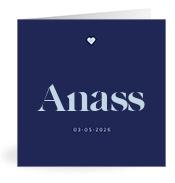 Geboortekaartje naam Anass j3