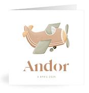 Geboortekaartje naam Andor j1