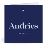 Geboortekaartje naam Andries j3
