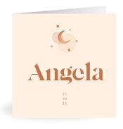 Geboortekaartje naam Angela m1