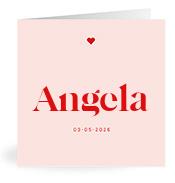 Geboortekaartje naam Angela m3
