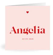 Geboortekaartje naam Angelia m3